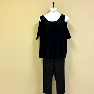 Nygard- Talbots black/white pant set